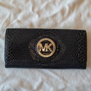 MICHAEL KORS Long Wallet MK POOR Condition